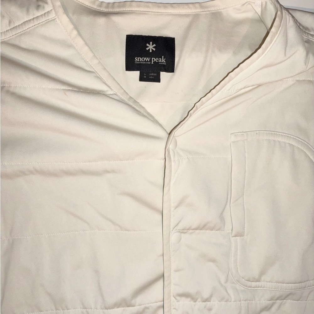 Snow Peak Men's White Puffer Jacket
